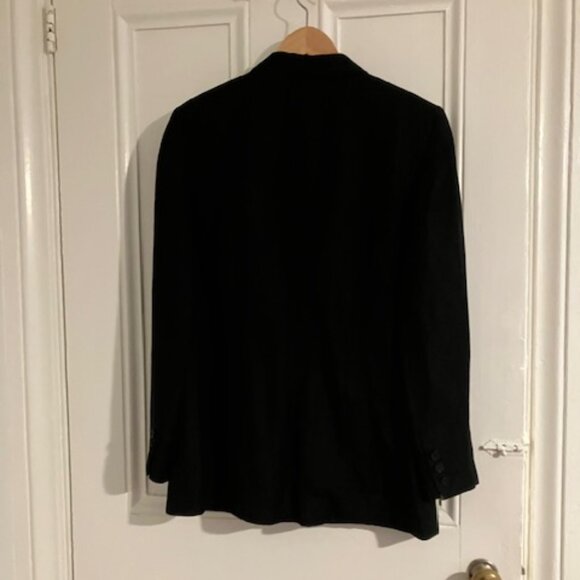 Vintage Y2K Ann Taylor Black Linen blend blazer. Size 10 EUC - Picture 2 of 5